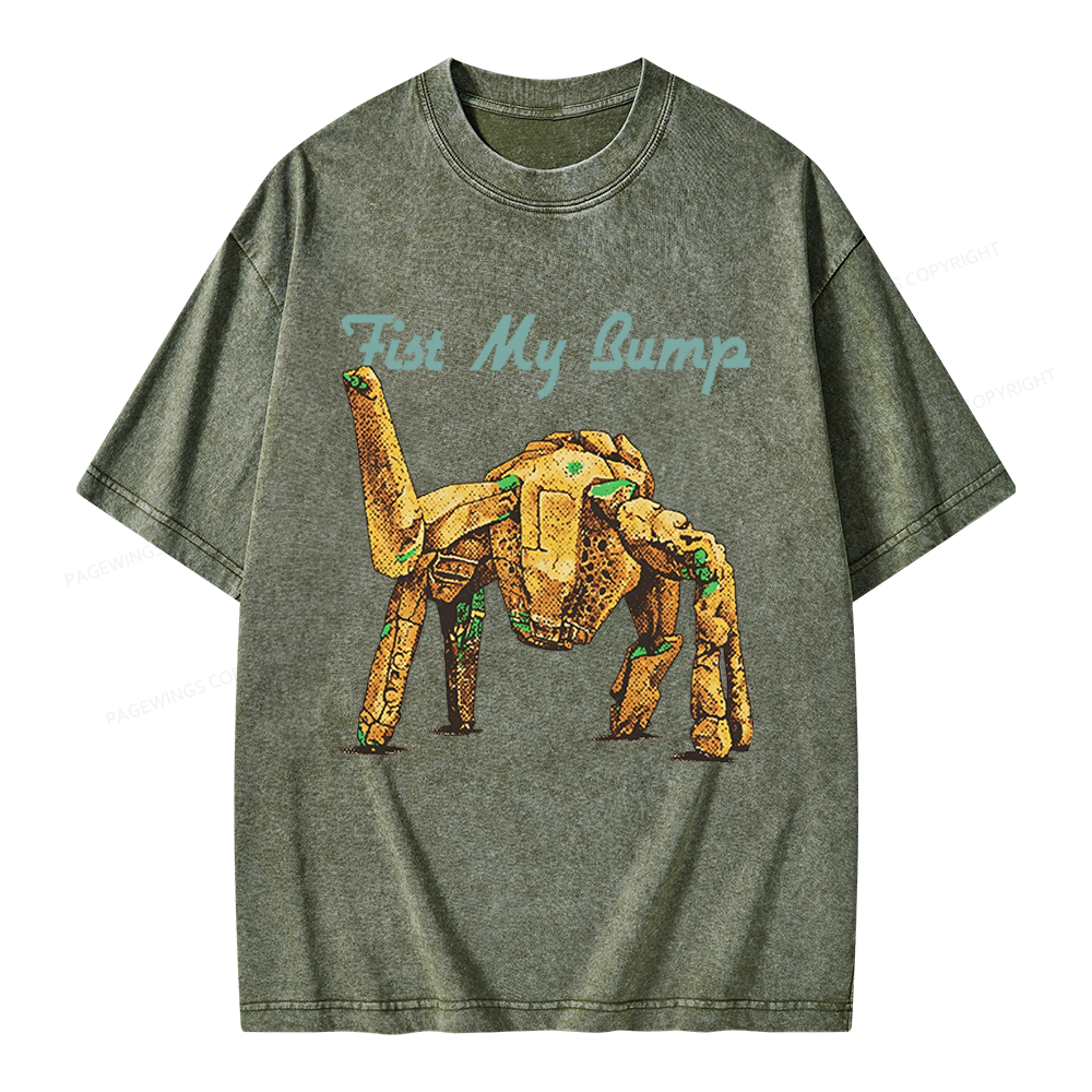 Pagewings Fist My Bump Unisex Washed T-shirt