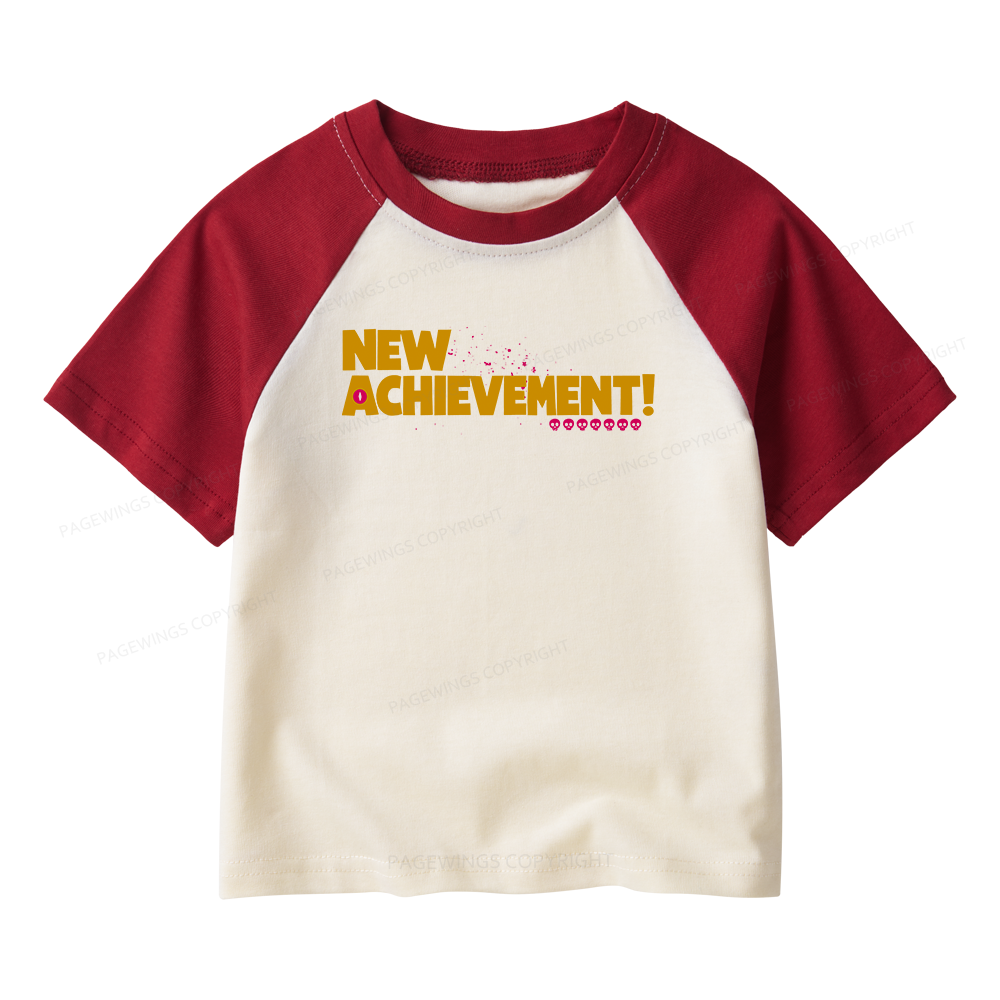 Pagewings New Achievement Kids Raglan T-shirt 