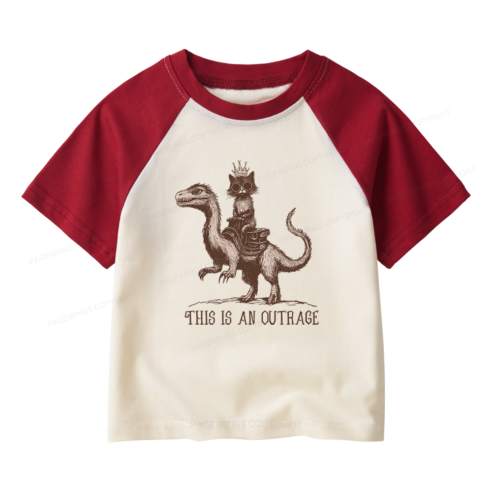 Pagewings Sci-Fi Book Lovers Kids Raglan T-shirt 