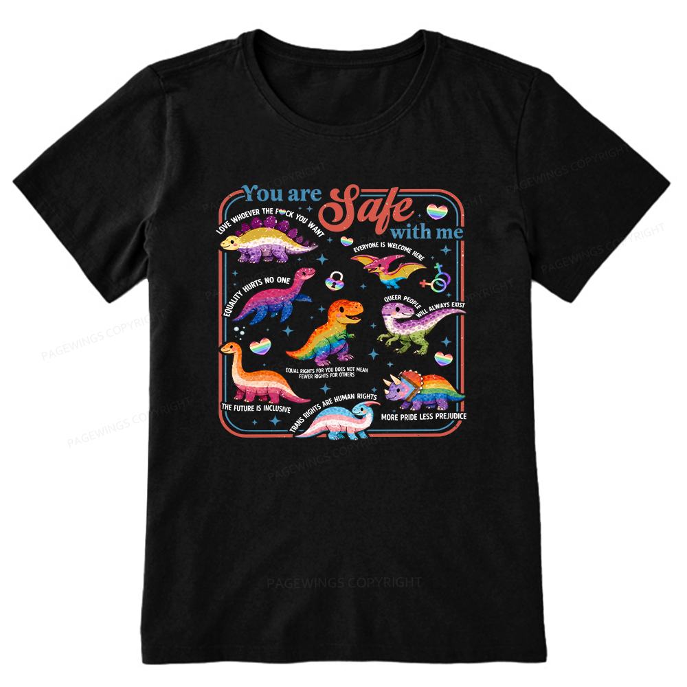 Pagewings You Are Safe With Me Unisex Classic T-shirt