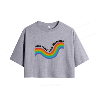 Pagewings More Pride Less Prejudice Women Crop Tops