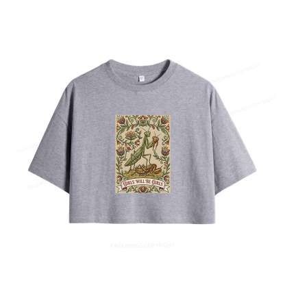 Pagewings Girls Will Be Girls Women Crop Tops