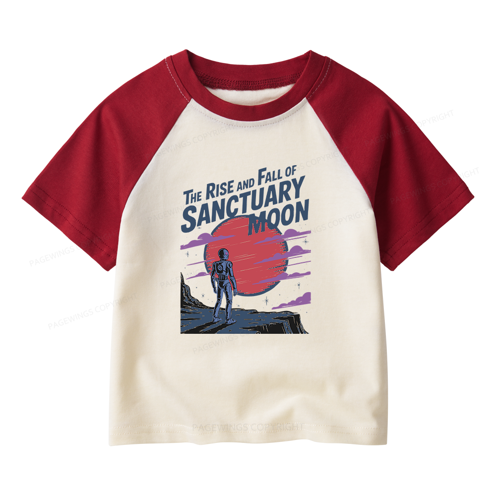 Pagewings The Rise And Fall Of Sanctuary Moon Kids Raglan T-shirt 