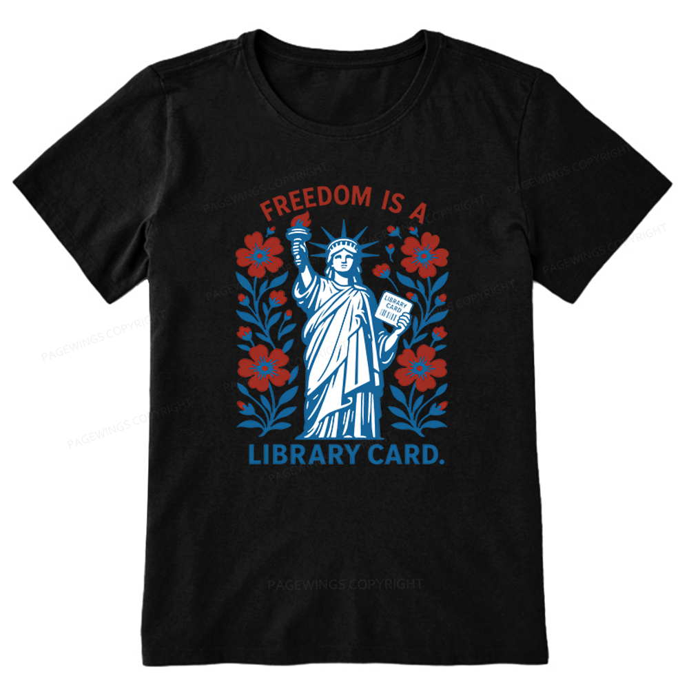 Pagewings Liberty is a Library Card Unisex Classic T-shirt
