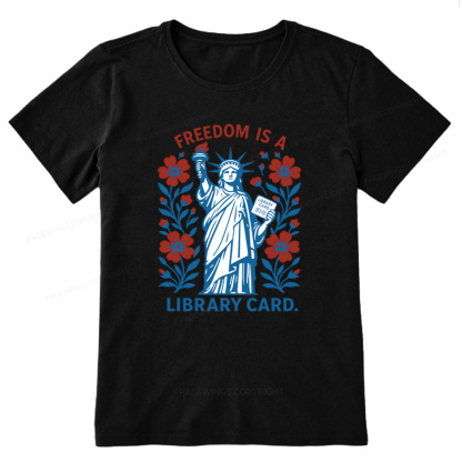 Pagewings Liberty is a Library Card Unisex Classic T-shirt