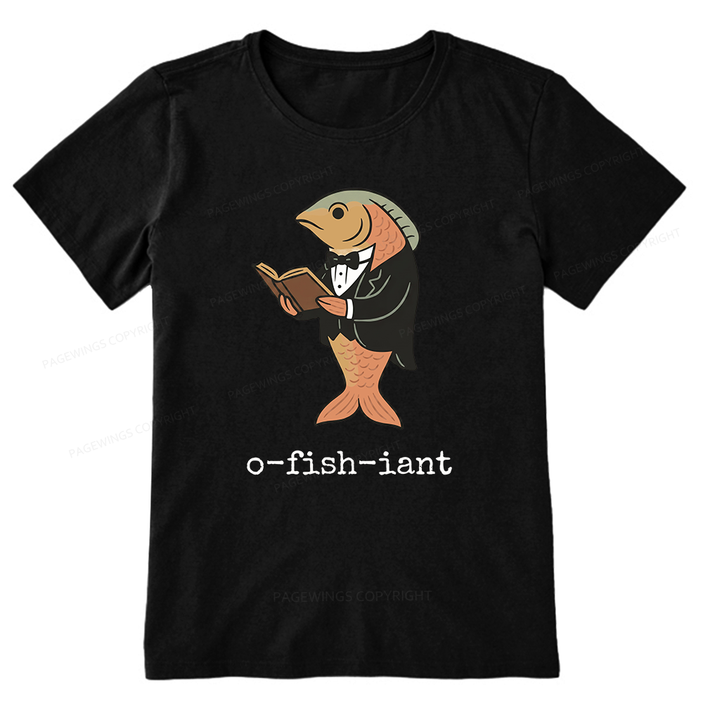 Pagewings Reading Fish Unisex Classic T-shirt