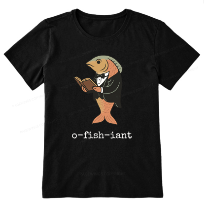 Pagewings Reading Fish Unisex Classic T-shirt
