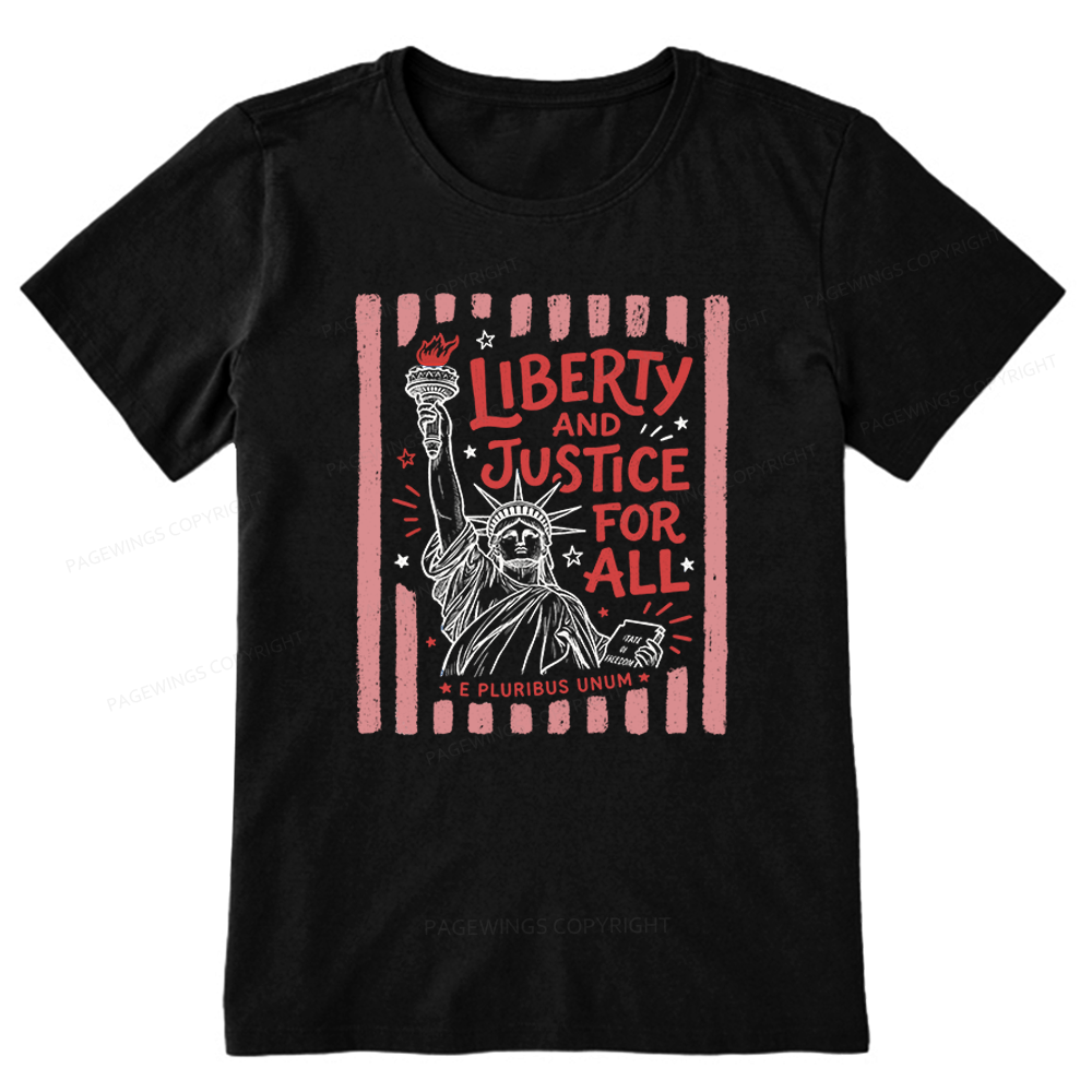 Pagewings Liberty And Justice For All Unisex Classic T-shirt