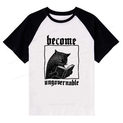 Pagewings Become Ungovernable Raglan T-shirt