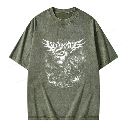 Pagewings This Is An Outrage Unisex Washed T-shirt
