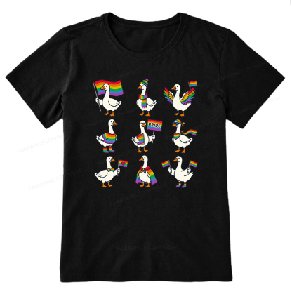 Pagewings Funny LGBTQ Goose Unisex Classic T-shirt