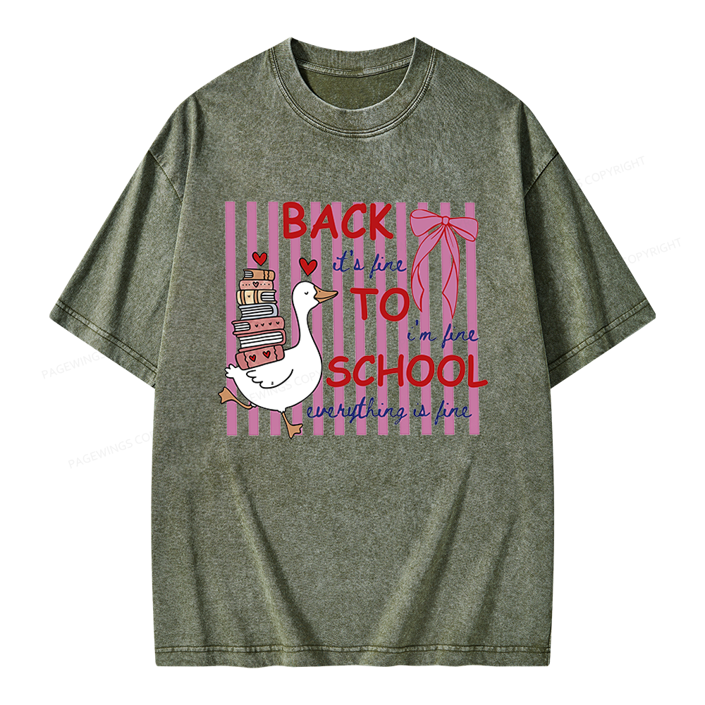 Pagewings Silly Goose Unisex Washed T-shirt