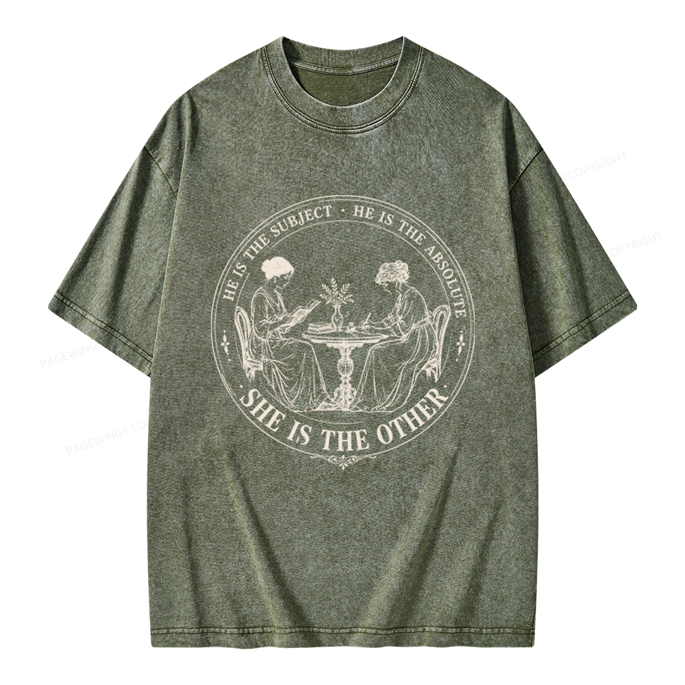 Pagewings She Is The Other Unisex Washed T-shirt