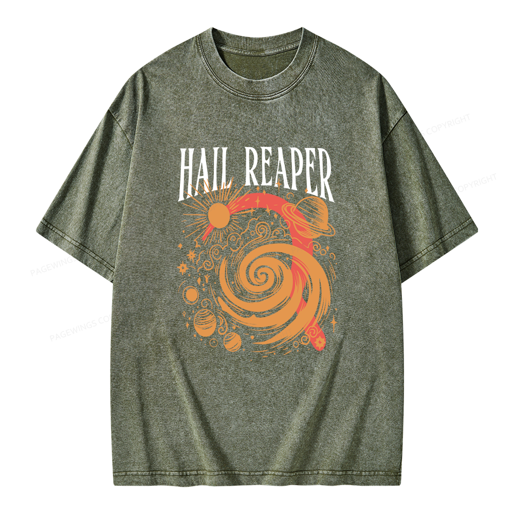Pagewings Sci‑Fi Nerd Unisex Washed T-shirt