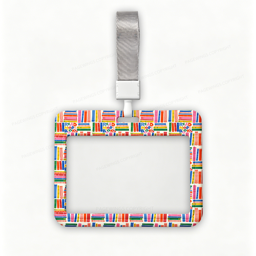 Pagewings Read More Books ABS Badge Holder