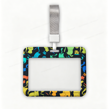 Pagewings Book Cat Lover ABS Badge Holder