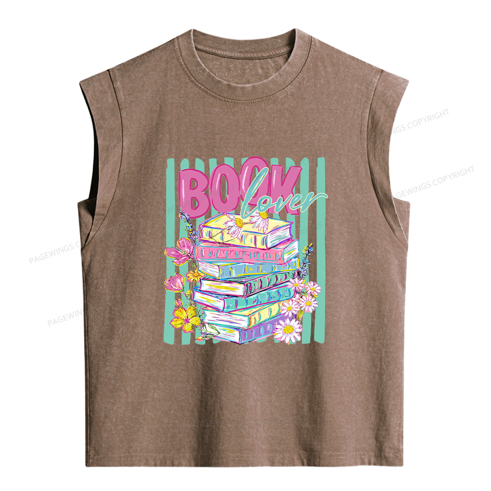 Pagewings Book Lover Women's Washed Tank Top