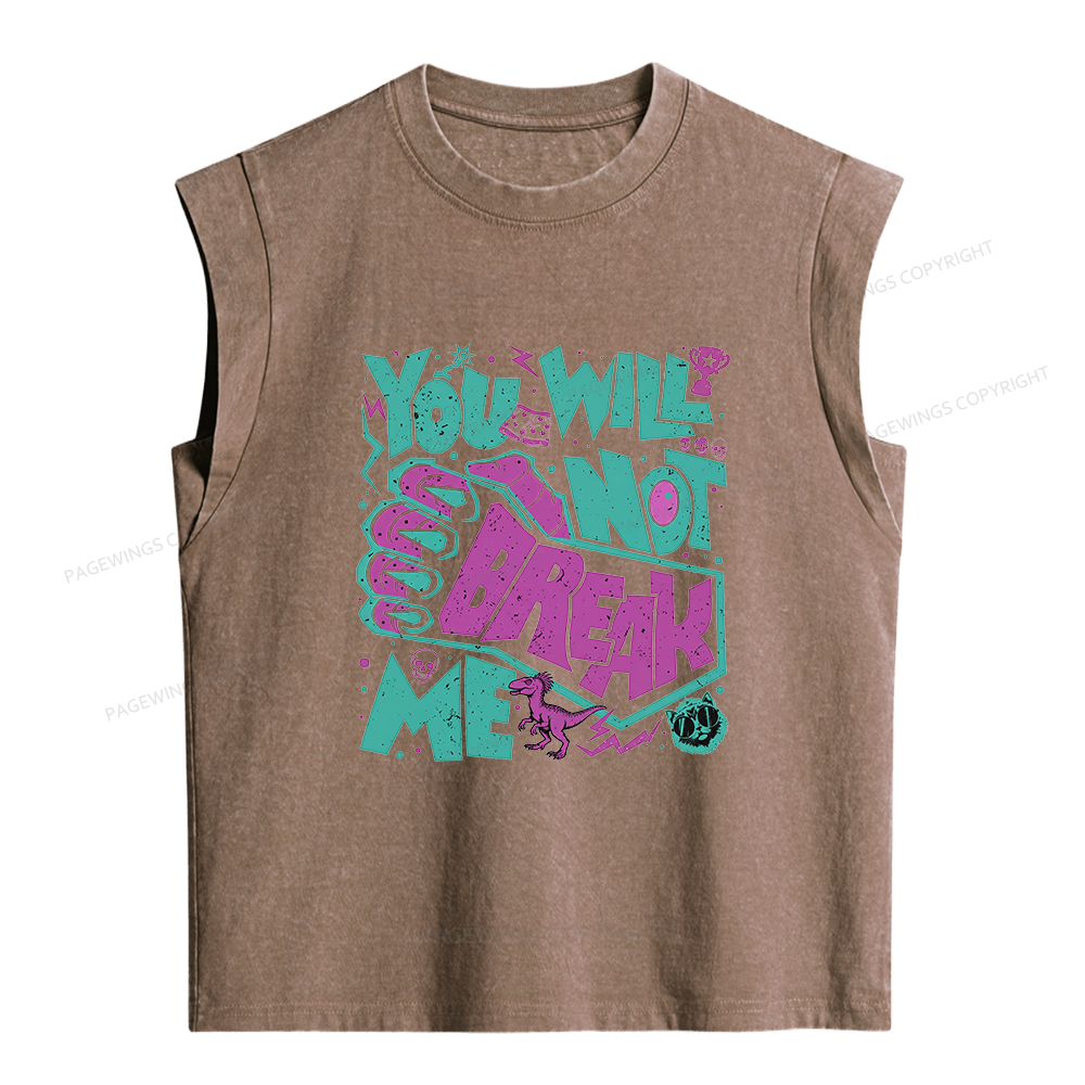 Pagewings You Will Not Break Me Women's Washed Tank Top