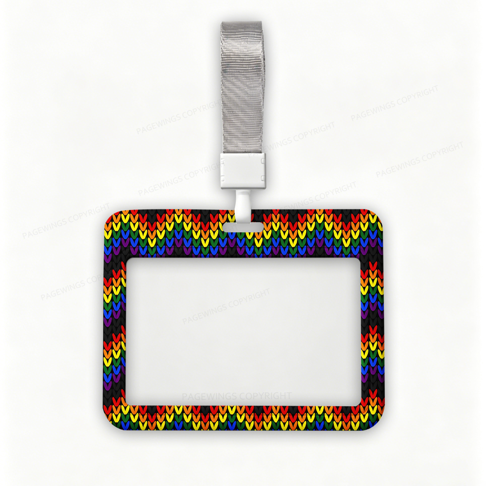Pagewings Rainbow Pride ABS Badge Holder