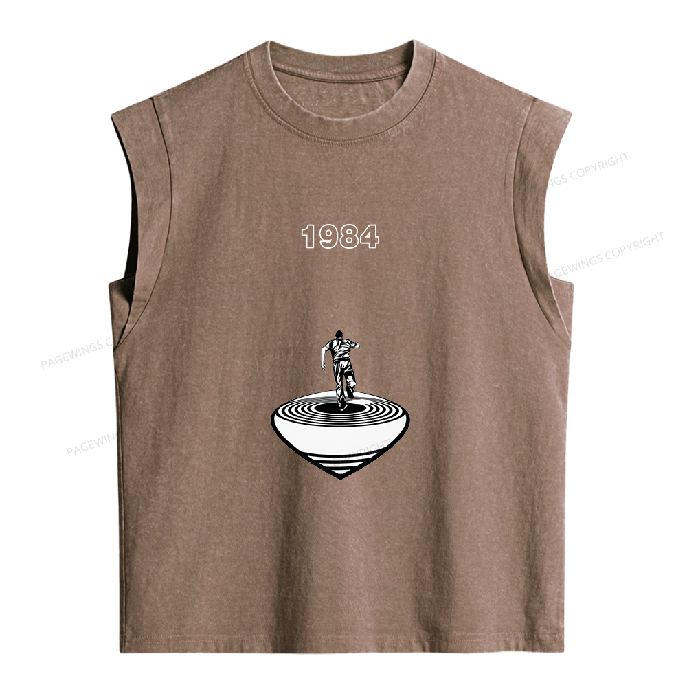 Pagewings Big Brother is Watching You Women's Washed Tank Top