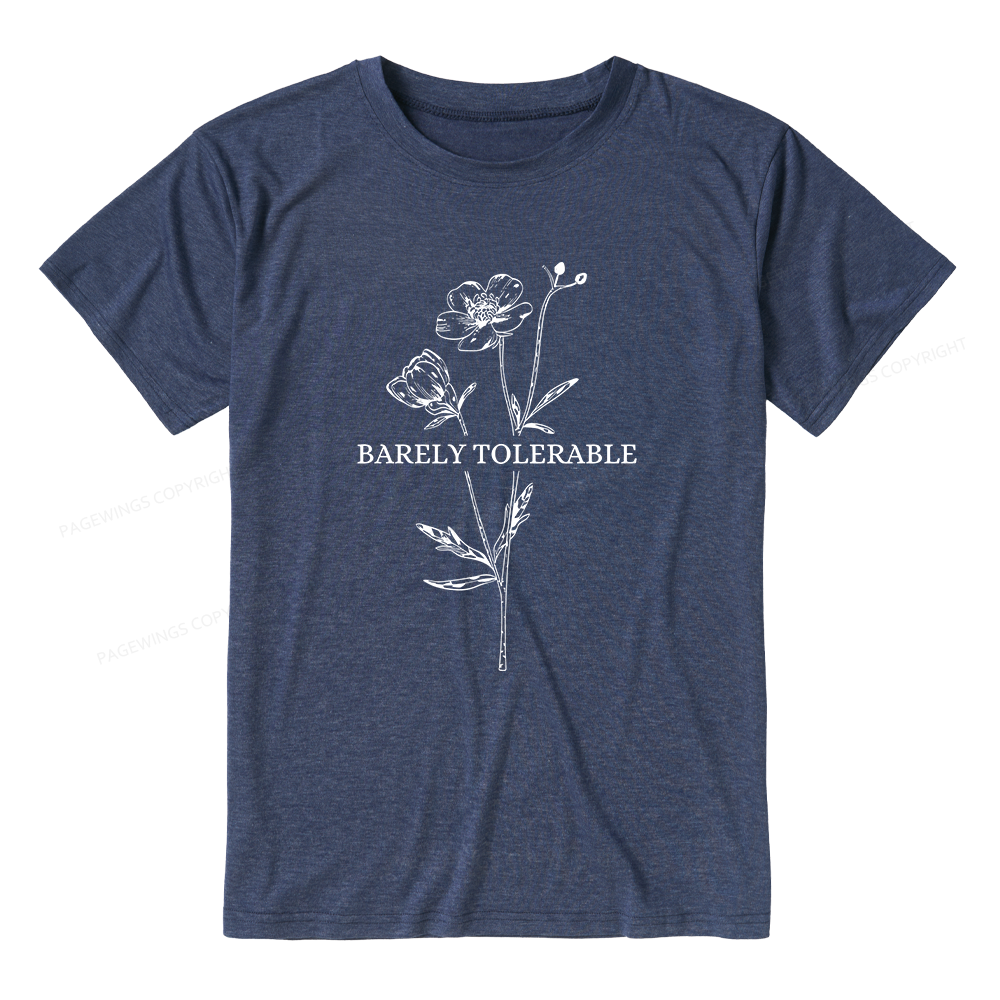 Pagewings Soft Barely Tolerable Unisex Heather T-Shirt