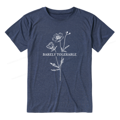 Pagewings Soft Barely Tolerable Unisex Heather T-Shirt
