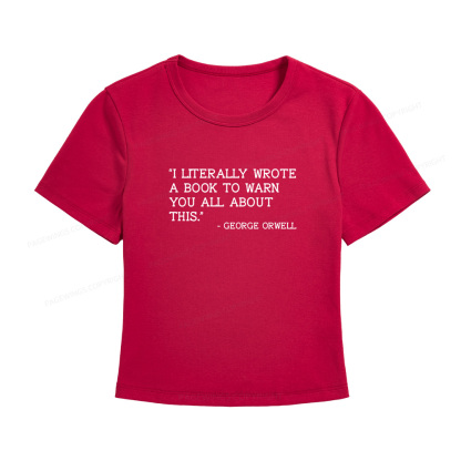 Pagewings I Literally Wrote A Book To Warn Women's Baby Tee