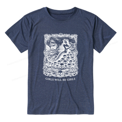 Pagewings Soft Girls Will Be Girls Unisex Heather T-Shirt