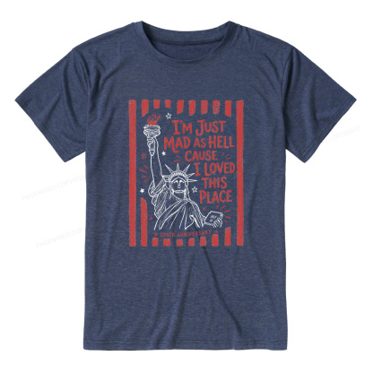 Pagewings Soft I’m Just Mad As Hell 250th Unisex Heather T-Shirt