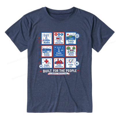 Pagewings Soft Public Libraries Unisex Heather T-Shirt