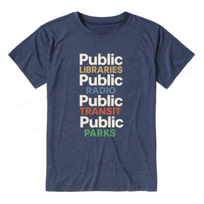 Pagewings Soft Public Libraries Unisex Heather T-Shirt