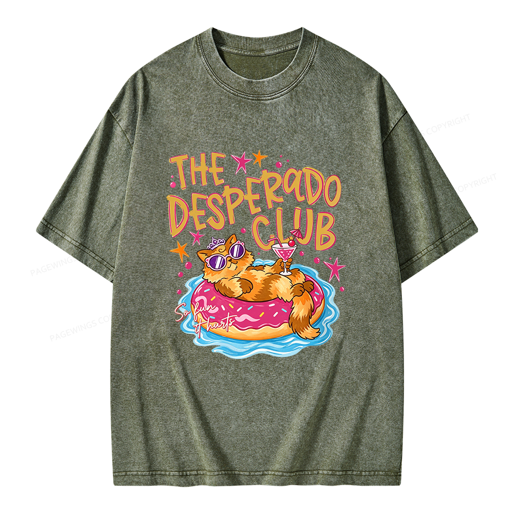 Pagewings Princess Donut Preppy Summer Unisex Washed T-shirt