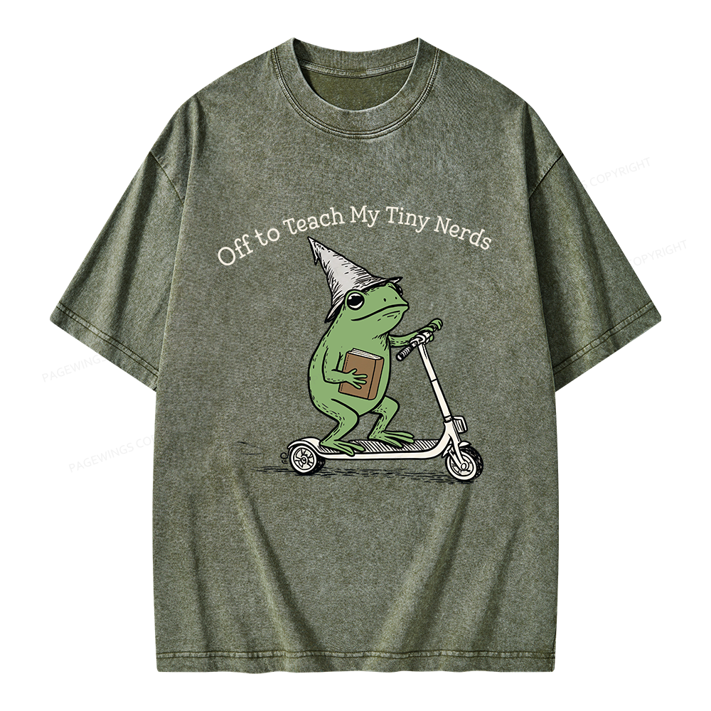 Pagewings Back to School Unisex Washed T-shirt