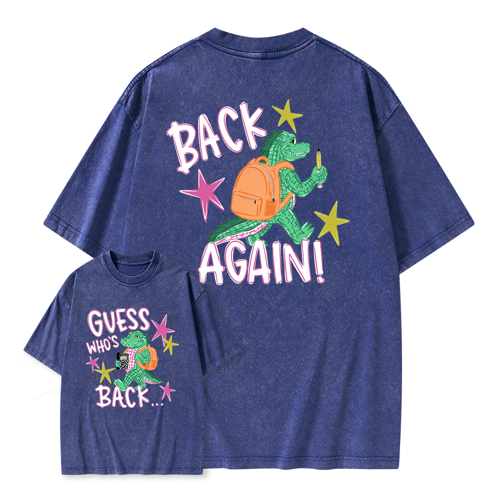 Pagewings First Day Of School Unisex Washed T-shirt