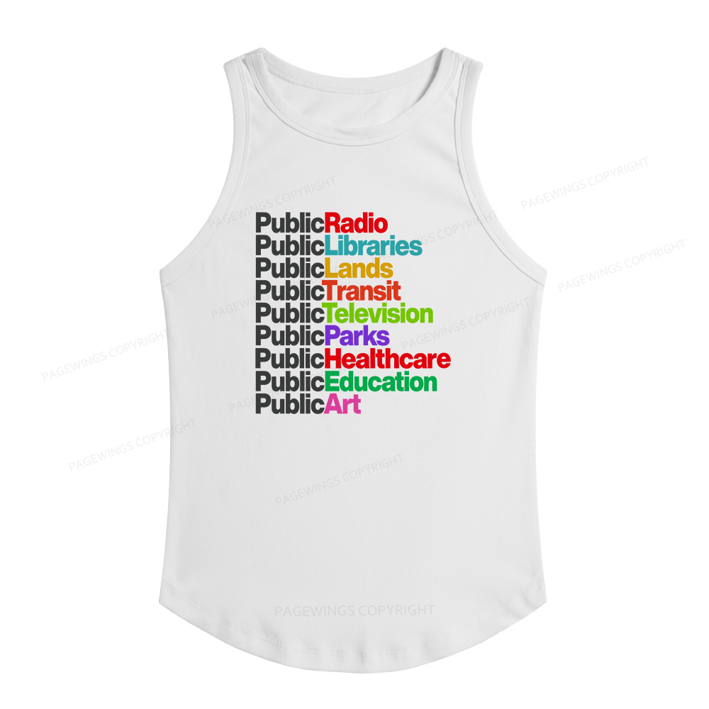 Pagewings Slim Fit Public Libraries Women's Fitted Tank Top 