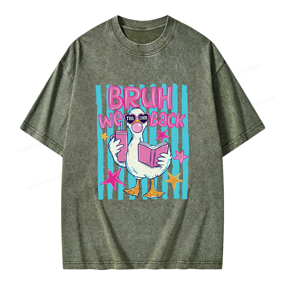 Pagewing Back To School Unisex Washed T-shirt