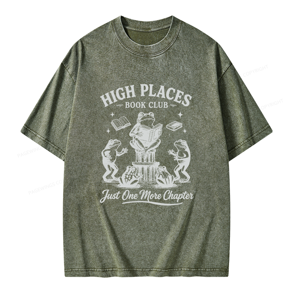 Pagewing Just One More Chapter Unisex Washed T-shirt