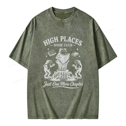 Pagewing Just One More Chapter Unisex Washed T-shirt