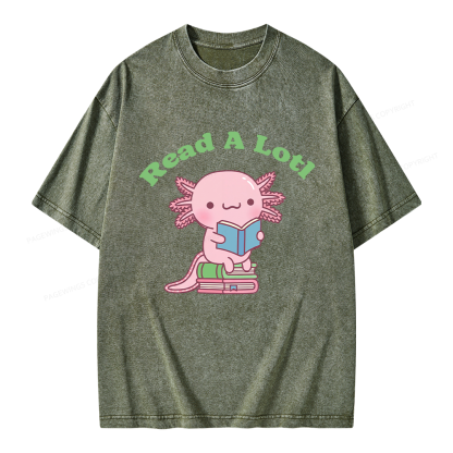 Pagewing Read A Lotl Unisex Washed T-shirt