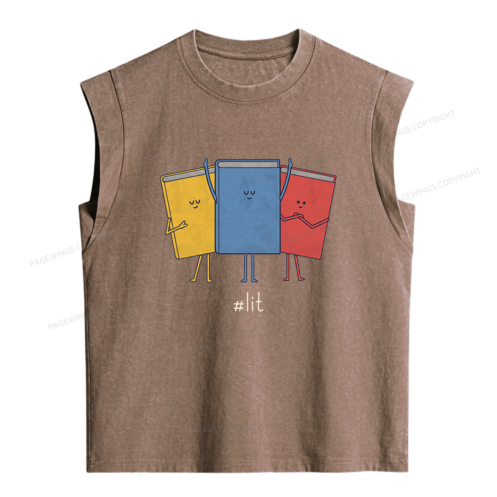Pagewing Literature Women's Washed Tank Top