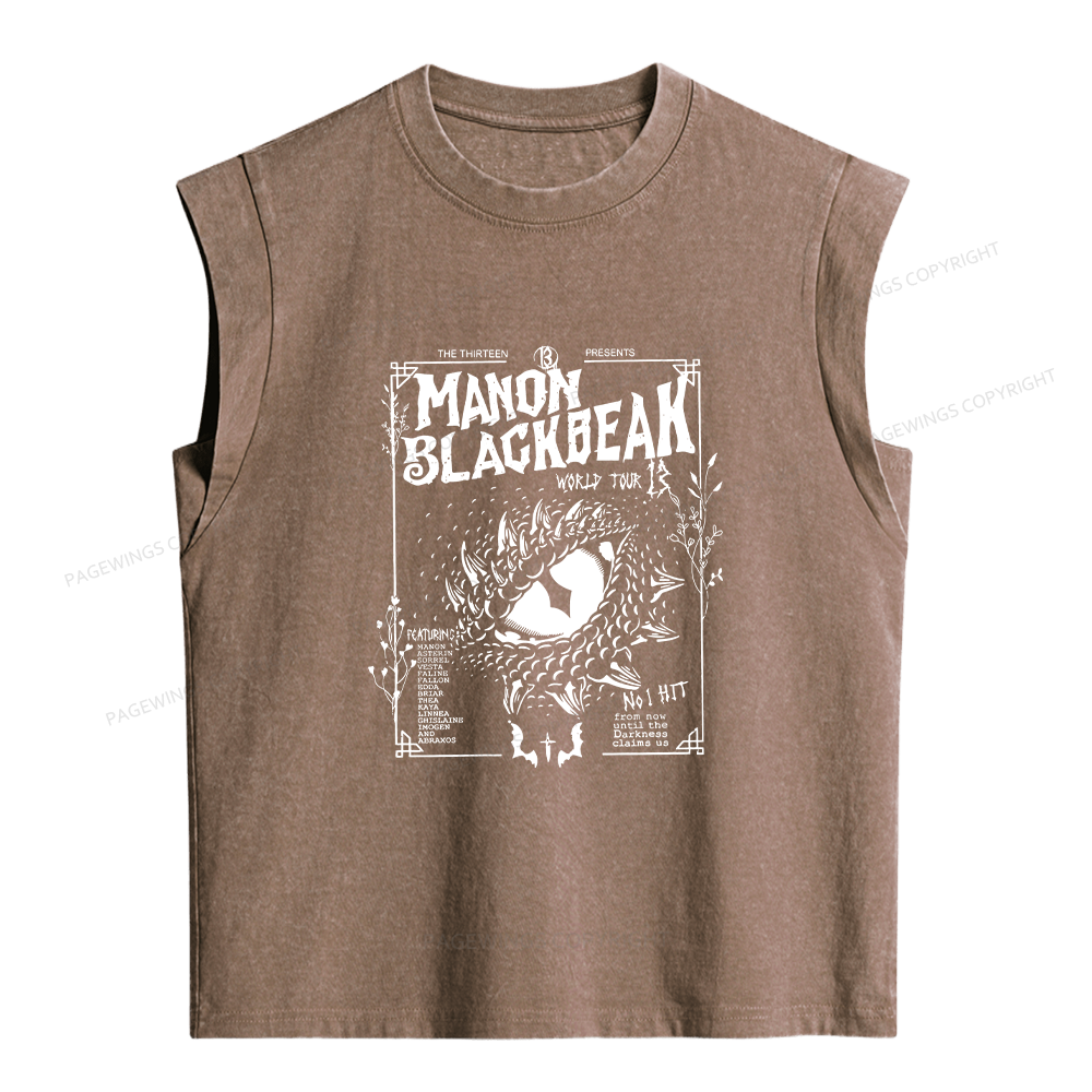 Pagewing Fantasy Bookish Women's Washed Tank Top