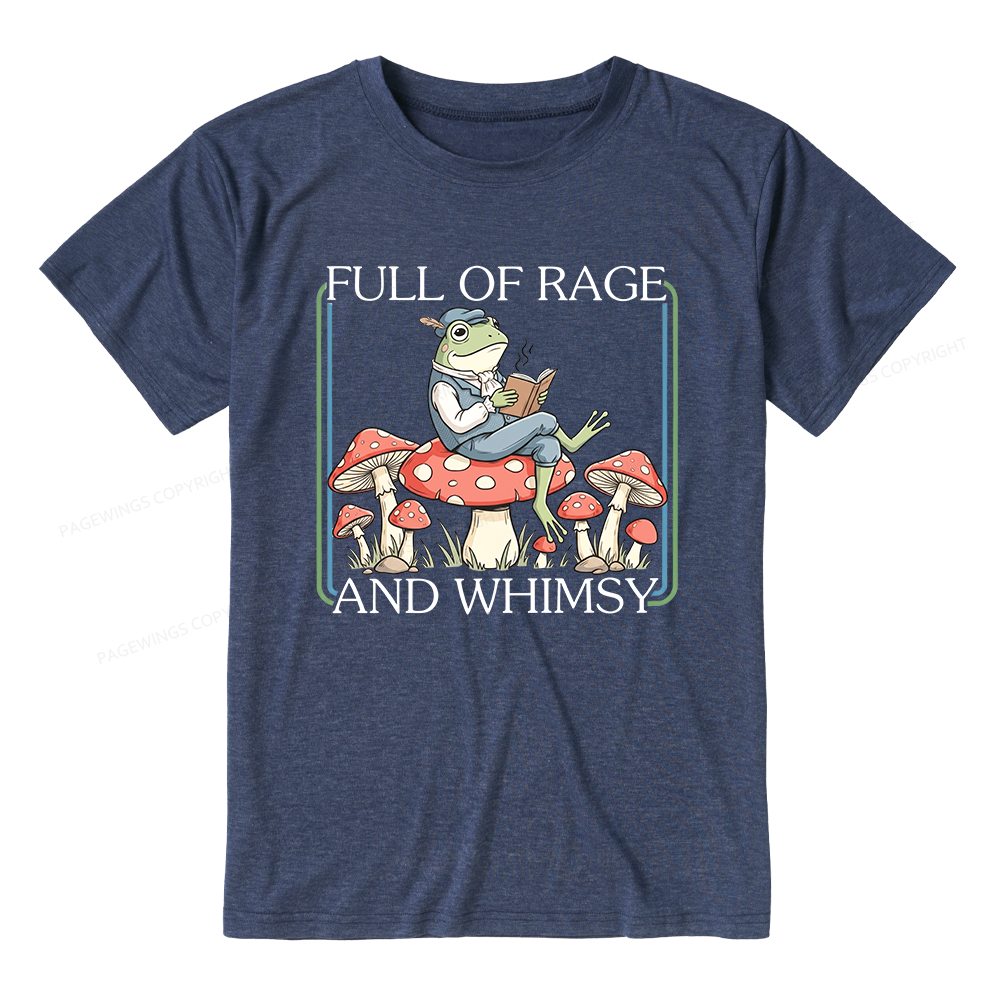 Pagewings Soft Full Of Rage and Whimsy Unisex Heather T-Shirt
