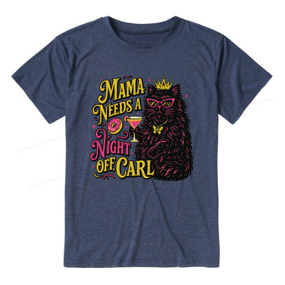 Pagewings Soft Pagewings Mama Needs A Night Off Unisex Heather T-Shirt