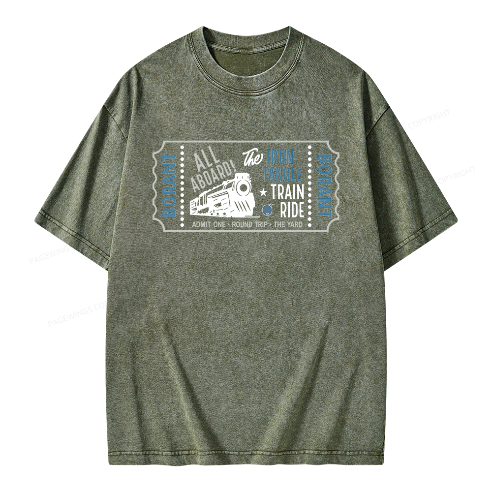 Pagewing Sci Fi Books Lover Unisex Washed T-shirt