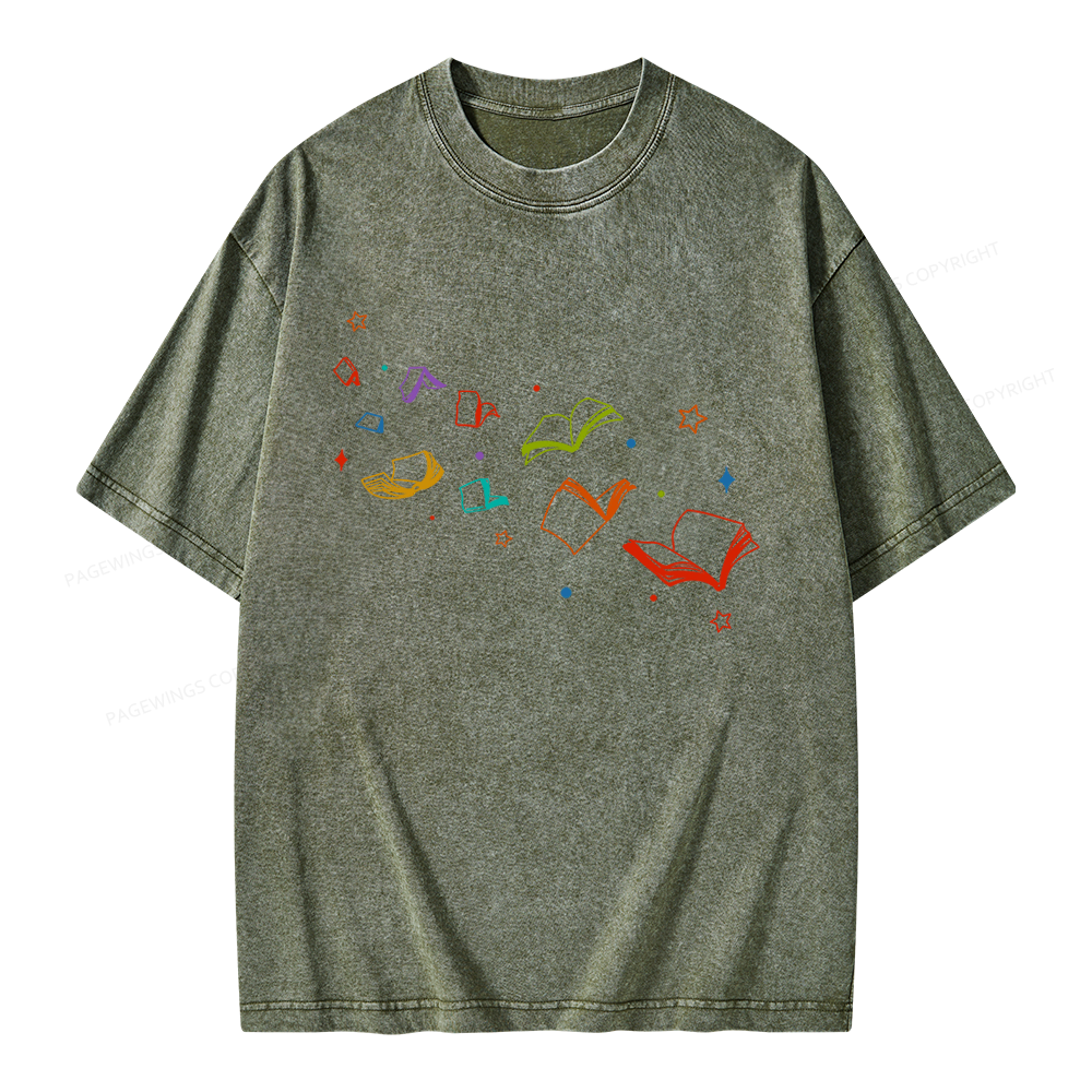 Pagewing Libraries Are For Everyone Unisex Washed T-shirt