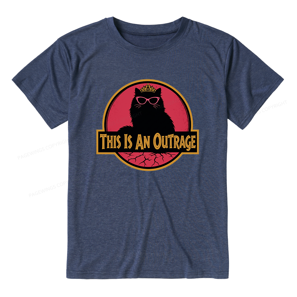 Pagewings Soft This Is An Outrage Unisex Heather T-Shirt