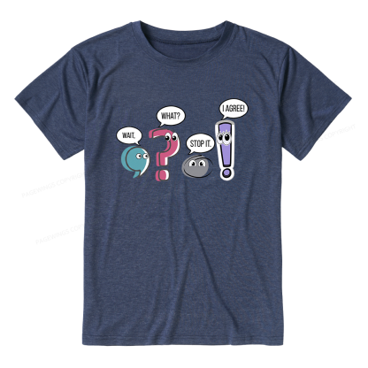 Pagewings Soft Funny Grammar Unisex Heather T-Shirt