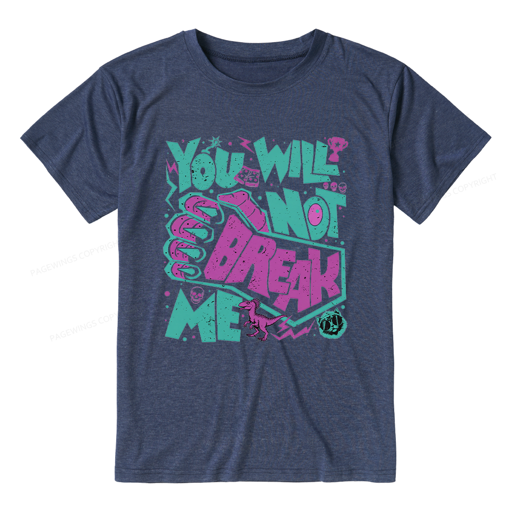 Pagewings Soft You Will Not Break Me Unisex Heather T-Shirt