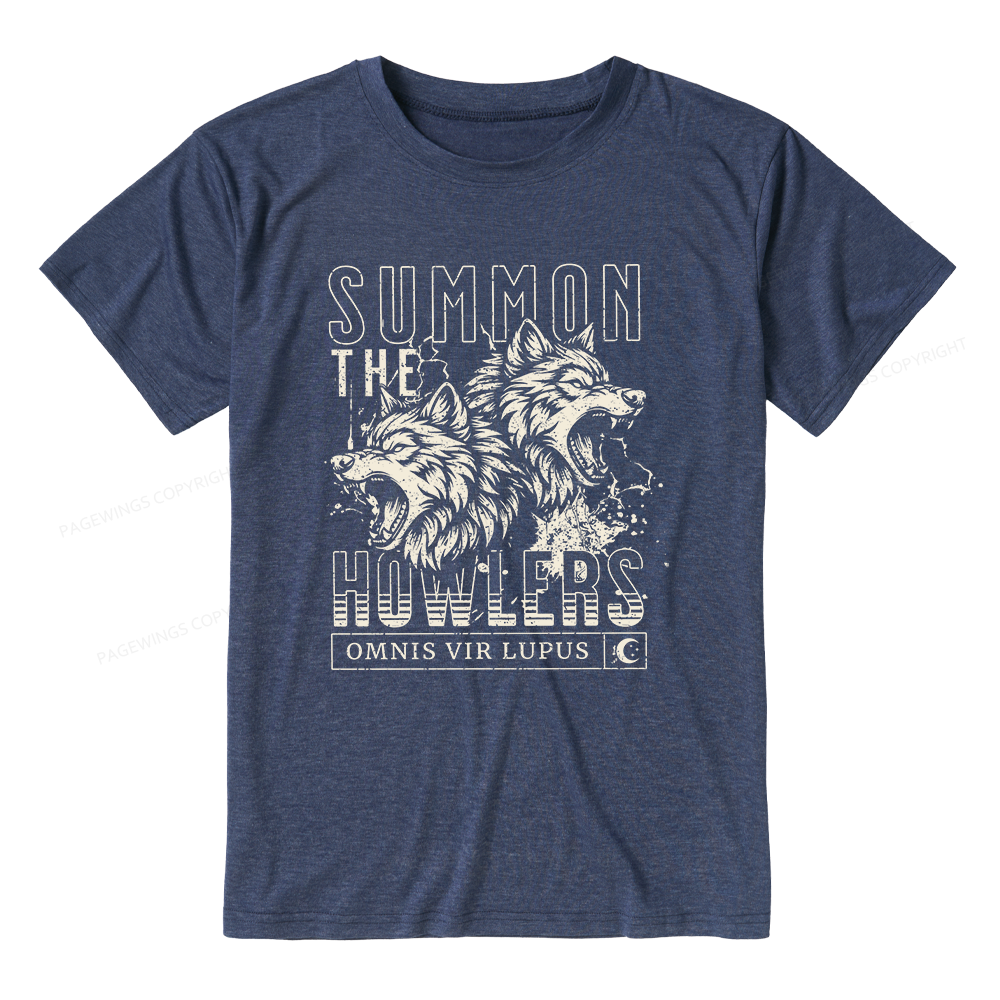 Pagewings Soft Summon The Howlers Unisex Heather T-Shirt