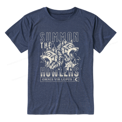 Pagewings Soft Summon The Howlers Unisex Heather T-Shirt